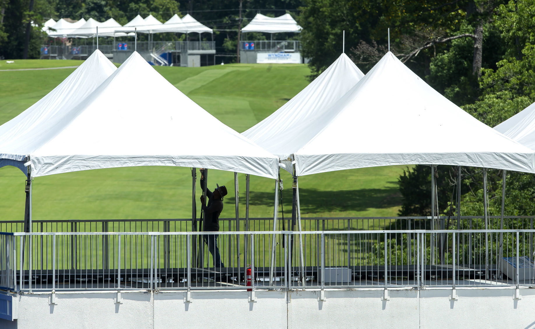 Preparation for Wyndham Championship